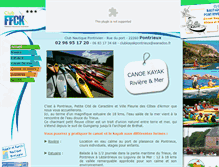 Tablet Screenshot of canoe-kayak-pontrieux.fr